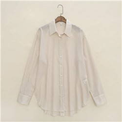 Женская лёгкая свободная рубашка из смесового тенселя, экспорт в Россию ЗОЛЛ*А