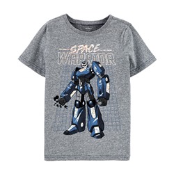 Carter's | Kid Dinosaur Action Graphic Snow Yarn Tee