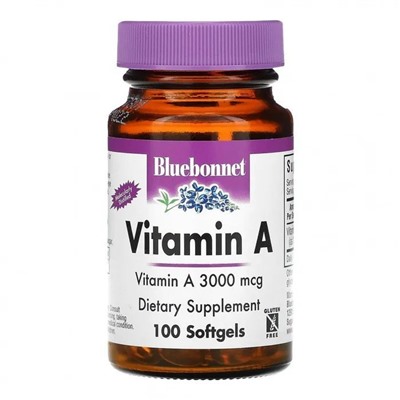 Vitamin A 3000 mcg (10.000iu) Bluebonnet