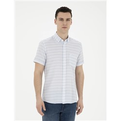 Açık Mavi Regular Fit Kısa Kollu Gömlek