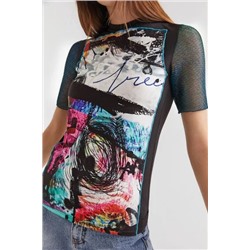Camiseta arty patch