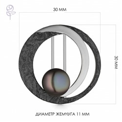 Брошь серебряная 925 арт.56022S2B