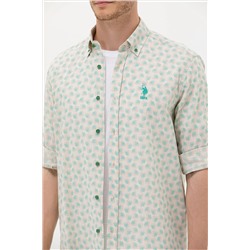 Erkek Yeşil Uzun Kollu Gömlek