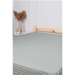 Простыня на резинке из страйп-сатина Комфорт