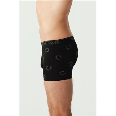 U.S. Polo Assn. U.S. Polo Assn. Erkek Antrasit Melanj - Siyah 3 Lü Boxer DMD.YLMZ.8A0L3P04.036