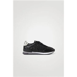Sneakers runner piel sintética grabada