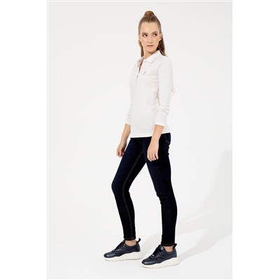 Kadın Koyu Mavi Skinny Fit Jean Pantolon