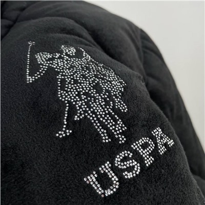 Женская теплая велюровая куртка   U*S Pol*o ASS*N  Экспорт