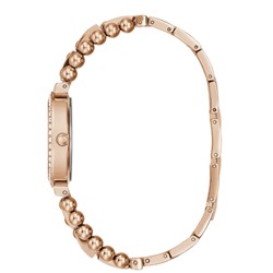 Rose Gold-Tone and Rhinestone Analog Watch