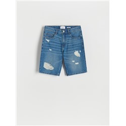 Shorts im Regular-Fit aus Denim