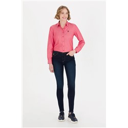 Kadın Koyu Mavi Jean Pantolon