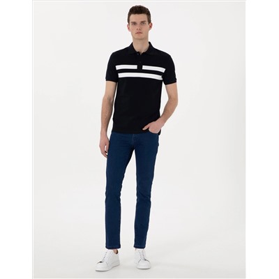 Lacivert Slim Fit Tişört