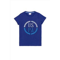 Çocuk Mavi Bisiklet Yaka Tişört