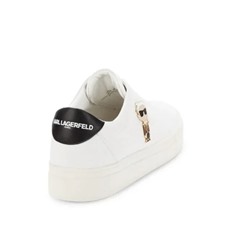 Karl Lagerfeld Paris Ceci Logo Leather Slip On Sneakers