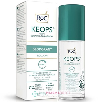 Roc Keops - Déodorant - Peau Normale - Roll-on 30 ml