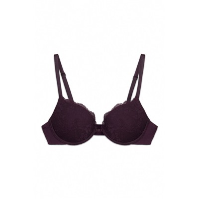 Sujetador clásico relleno encaje morado BEAUTIFUL