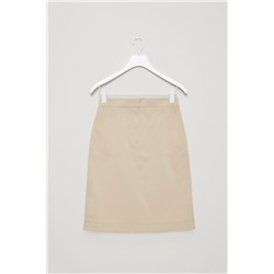 A-LINE TWILL SKIRT