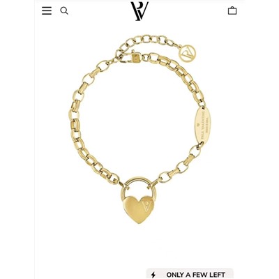 Комплект Pau*l Valentin*e из подвески и браслет покрытый настоящим золотом  Экспорт в Германию