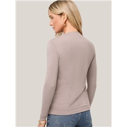 Джемпер с цельнокроеным воротом из премиального хлопка