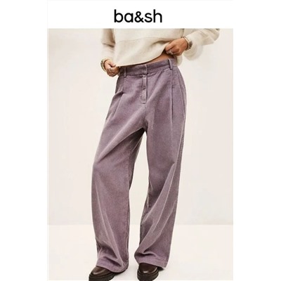 Плотные вельветовые хлопковые брюки с высокой талией