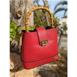 Ab.Zapatos 320-8 Hojas Rojas+Ab.Zapatos PELLE Bambu (630) rojo