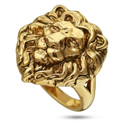 Кольцо Король лев (покрытие золото с патиной), Есть комплект