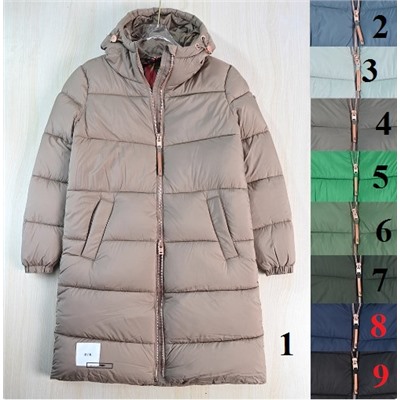 Женское  повседневное хлопковое пальто/куртка средней длины с капюшоном