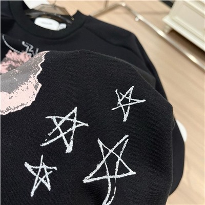 Теплая толстовка / свитшот с необычным принтом, модель унисекс КОУ*Ч