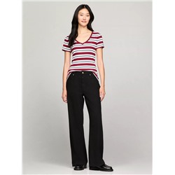 Stripe V-Neck Favorite T-Shirt