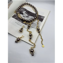 Браслет «Мисс Ди» с шоколадным жемчугом