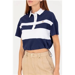 Kadın Lacivert Polo Yaka Tişört
