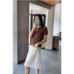 Вязаный топ из нежного хлопка Sézan*e Milan*e  Экспорт