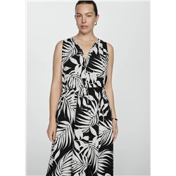 Vestido lazos estampado