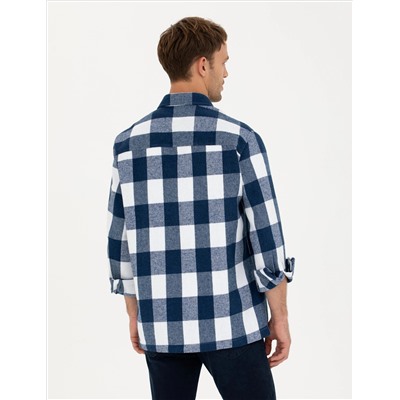 Lacivert Comfort Fit Gömlek Ceket