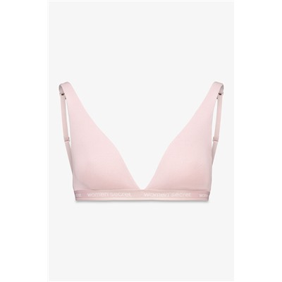 Sujetador halter FANTASTIC algodón rosa