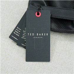 Черные деловые повседневные теплые кожаные перчатки с чувствительным материалом на пальцах для сенсорных экранов. Ted Baker