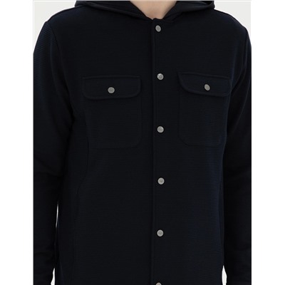 Siyah Regular Fit Örme Hırka
