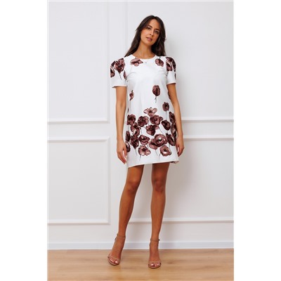 Платье мини женское с цветочным принтом Рапоза, Raposa 355