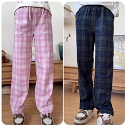 Домашние фланелевые штаны с карманами
