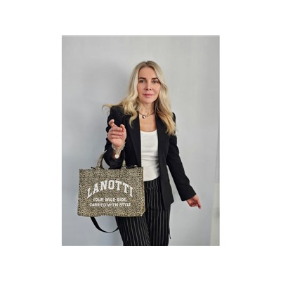 Сумка Lanotti WILD SIDE 2504-2/бежевый леопард