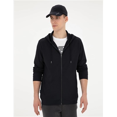Lacivert Regular Fit Örme Hırka
