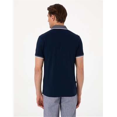 Lacivert Slim Fit Tişört