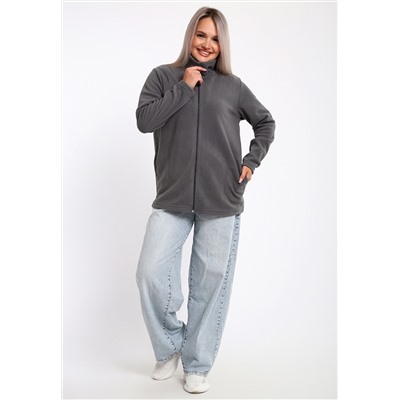 734 Толстовка флис стойка молния