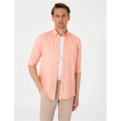 Mercan Oxford Slim Fit Kolay Ütülenebilir Gömlek