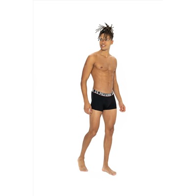 U.S. Polo Assn. Erkek Bordo - Siyah - Antrasit Melanj 3'lü Boxer