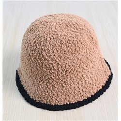 Модная твидовая повседневная зимняя панама контрастного цвета