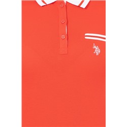 Kadın Kırmızı Polo Yaka Tişört