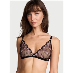 Tease Rose Embroidery Triangle Bralette