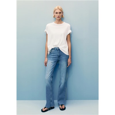 Jeans Fiona flare tiro medio