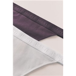 Pack 3 tangas morado, azul y verde